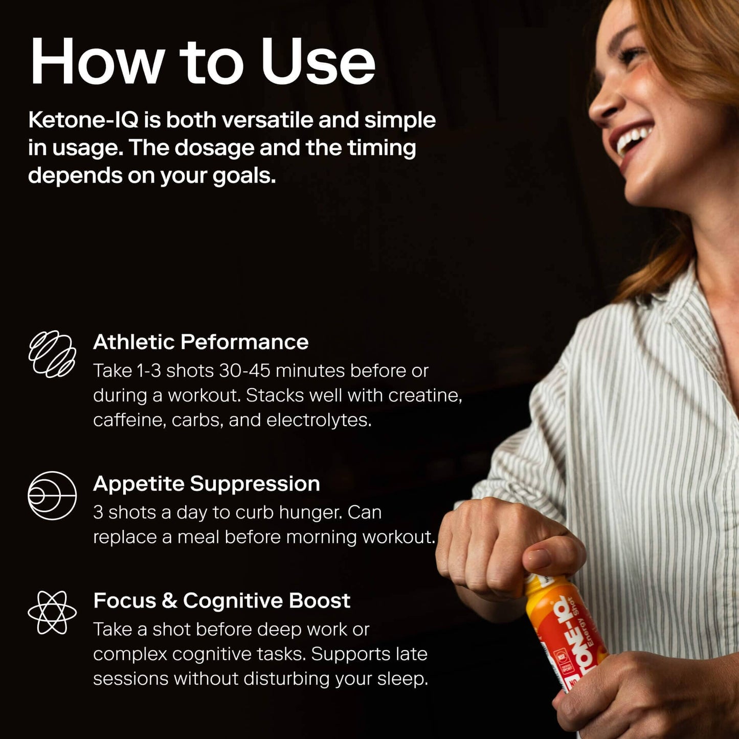 Ketone-IQ No Caffeine Shot(melocotón)