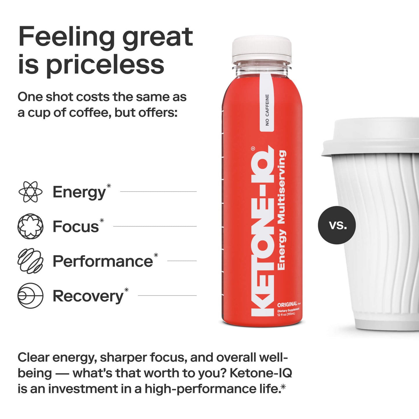 Ketone-IQ No Caffeine Shot(melocotón)