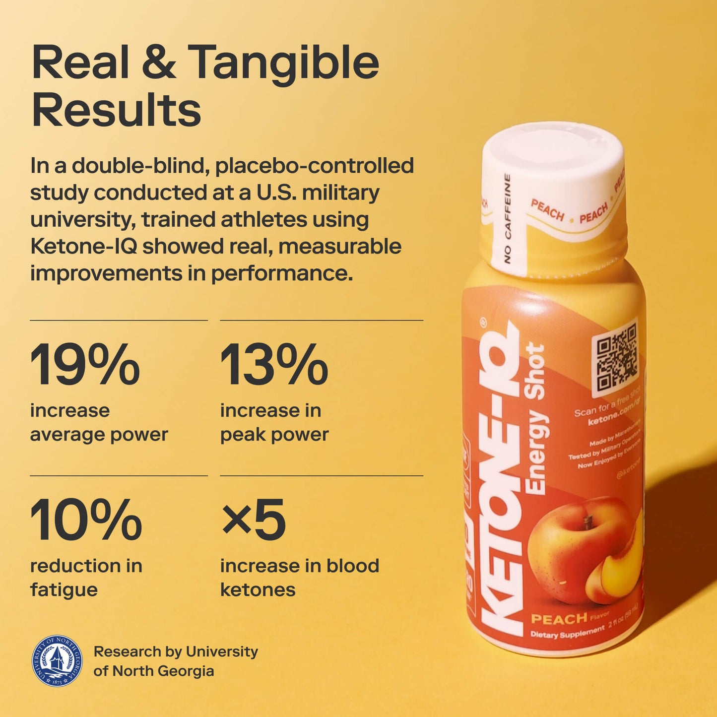 Ketone-IQ No Caffeine Shot(melocotón)