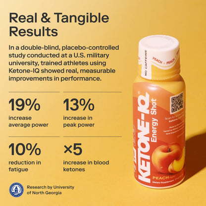 Ketone-IQ No Caffeine Shot(melocotón)